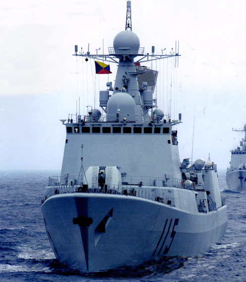 图文：中国海军115/116号驱逐舰编队