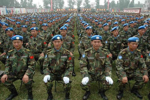 图文：中国向海外派遣维和部队