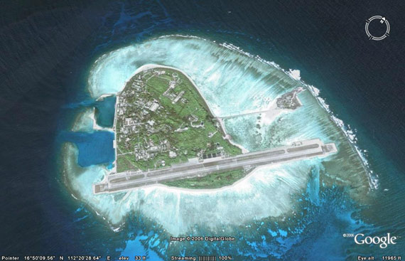 图文：文章说中国永兴岛可停泊大吨位战舰