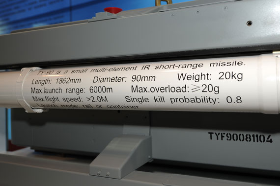 图文：TY-90地空导弹参数