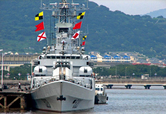 中国海军江卫ii级护卫舰523号