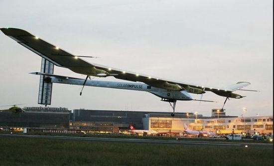 当地时间5月13日，比利时Zaventem，全球首架太阳能飞机完成首次跨国飞行.（资料图片）