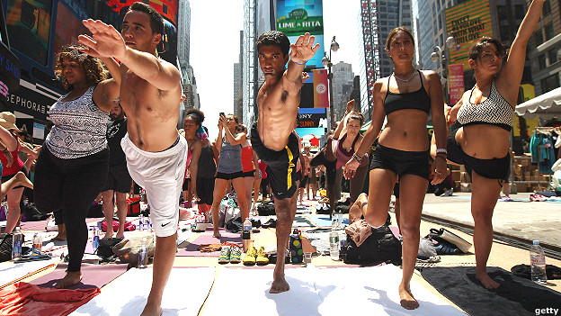 Bikram yoga on the Mind Over Madness event in NY