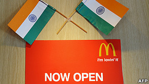 McDonald's and Indian flag