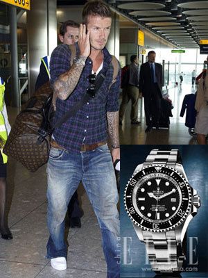 贝克汉姆佩戴Rolex Sea-Dweller DEEPSEA腕表 贝克汉姆佩戴Rolex Sea-Dweller DEEPSEA腕表
