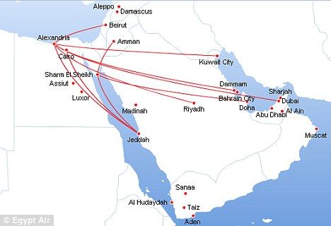 每日邮报:埃及航空公司将以色列从地图上抹去