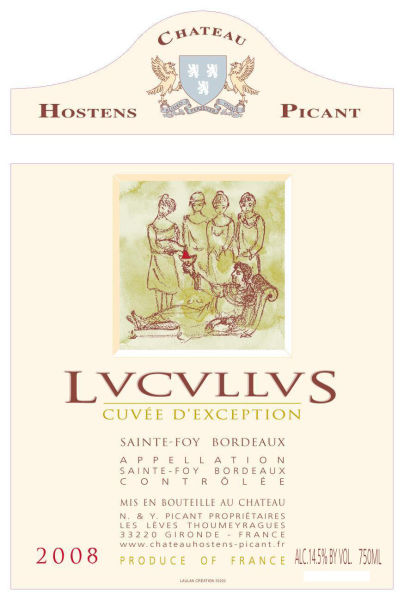 CHATEAU HOSTENS-PICANT CUVEE D'EXCEPTION LUCULLUS - 2008