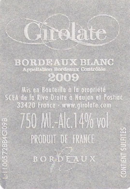 Girolate-Bordeaux-2009-Blanc