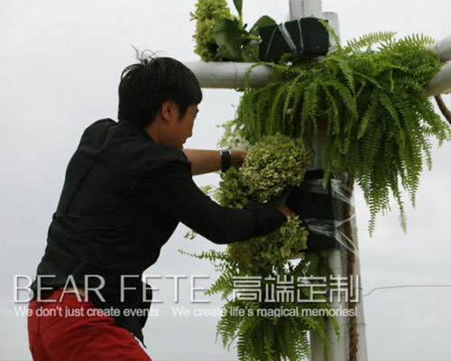 三亚海边浪漫婚礼① 海滩仪式搭建篇(2)