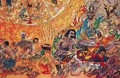 弘法寺壁画:地狱图.