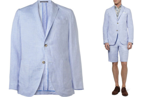Richard James亚麻西服和短裤套装 Richard James亚麻西服和短裤套装