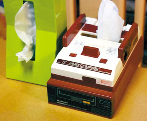 世嘉经典游戏机造型的纸巾盒