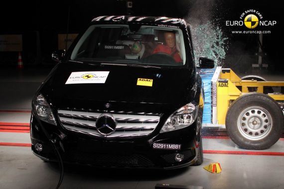 新奔驰B级欧洲碰撞安全测试获五星评级