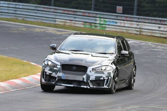 Jaguar XFR-S Sportbrake Spy 01