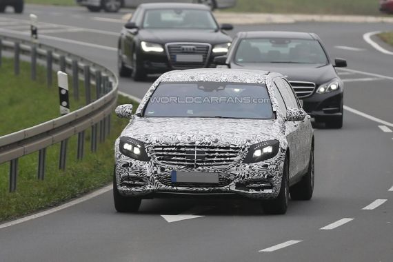 Mercedes-Maybach S-Class Pullman Spy 01