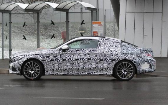 Mercedes-Benz C-class Coupe Spy 05