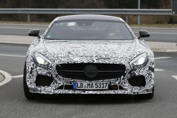 High-performance Mercedes-AMG GT prototype spy 02