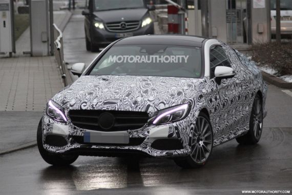 Mercedes-Benz C-Class Coupe spy 04