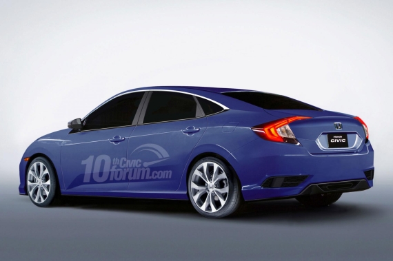 Honda Civic sedan render 02