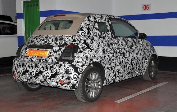 Fiat 500 Facelift Spy 06