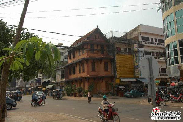 老挝首都万象,欧风的建筑