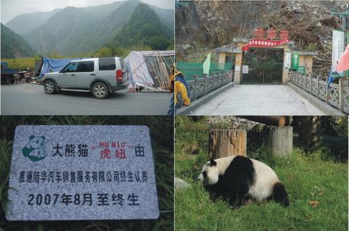 四川惠通陆华前往卧龙大熊猫保护区探望