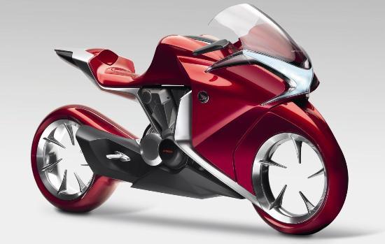 本田60周年献礼之作:V4引擎概念摩托车