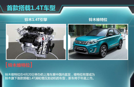 铃木年内将投产1.4T增压引擎 动力超大众