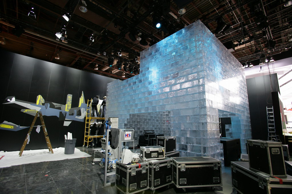 2009底特律车展展前现场布置图