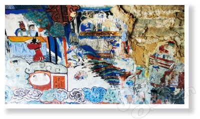 4.斑驳的壁画诉说着这里过去的辉煌。 4.斑驳的壁画诉说着这里过去的辉煌。