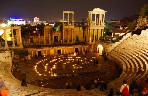 The era of ancient Rome theatre.