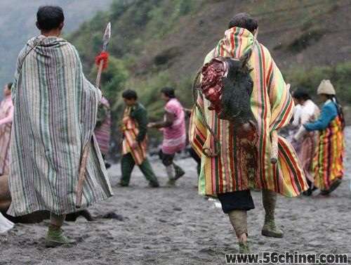 独龙族的"卡雀哇"节:剽牛祭天庆新年(2)