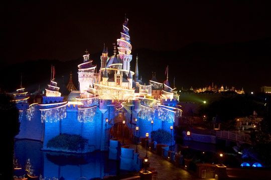 The Disney Castle Lighting