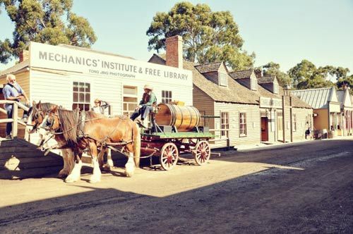 Sovereign Hill, the representative of the early state of Ballarat gold