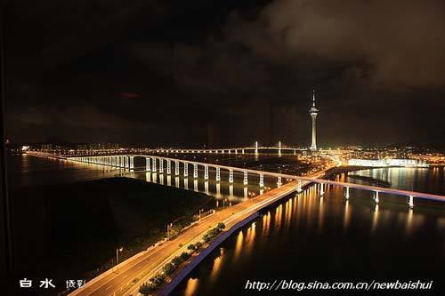 Sightseeing tower night scene