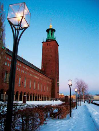 Winter Stockholm City Hall