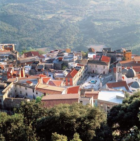 Overlooking the town.