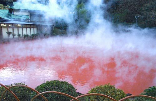 The pool of blood hot springs