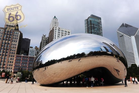 The silver of soybean is absolute landmarks of Chicago