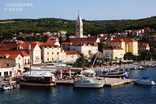 Douste-Blazy Island capital of the medieval town of Supetar