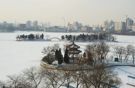 雪中天津水上公园