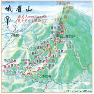 峨眉山高清地图