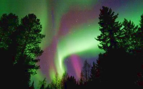 绚丽的芬兰印象:北极光(组图)