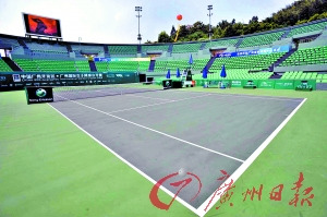 广州网球公开赛整装待发 新球场由温网设计师