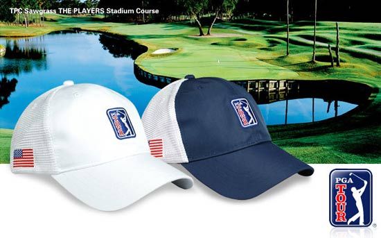 PGA TOUR P3102MP011网状帽子(蓝)