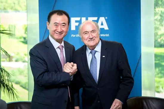 王健林参与FIFA大会中国 国际足联足球权力层