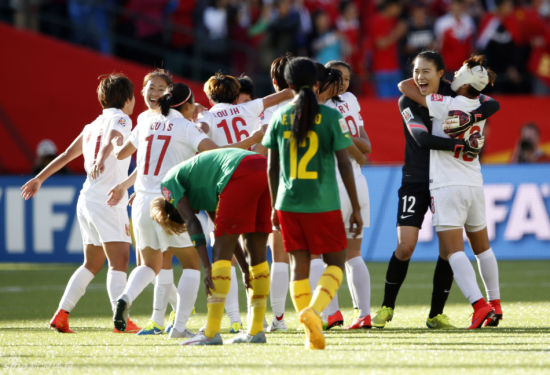 女足击败喀麦隆进军世界杯8强