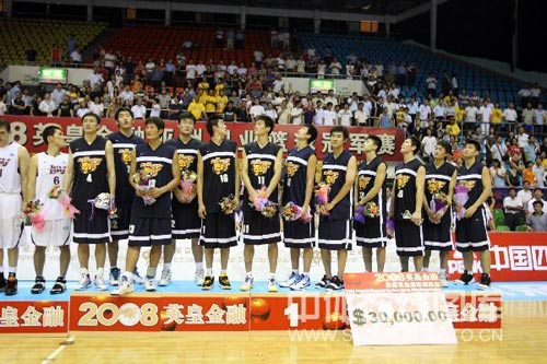 2008英皇金融亚洲职业篮球冠军赛  09-14 19:00  中国广东宏远队