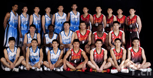 图文-CBA全明星球员官方宣传照 全明星 全家福