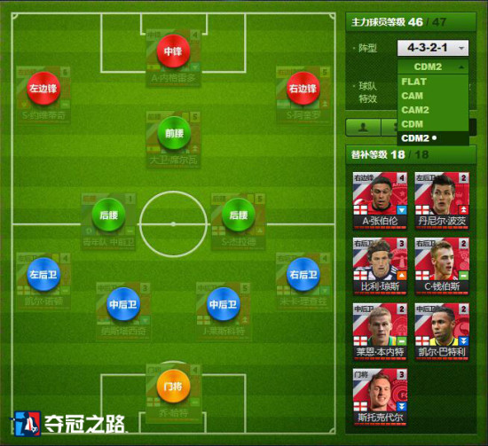 《夺冠之路》新手攻略-阵型基础